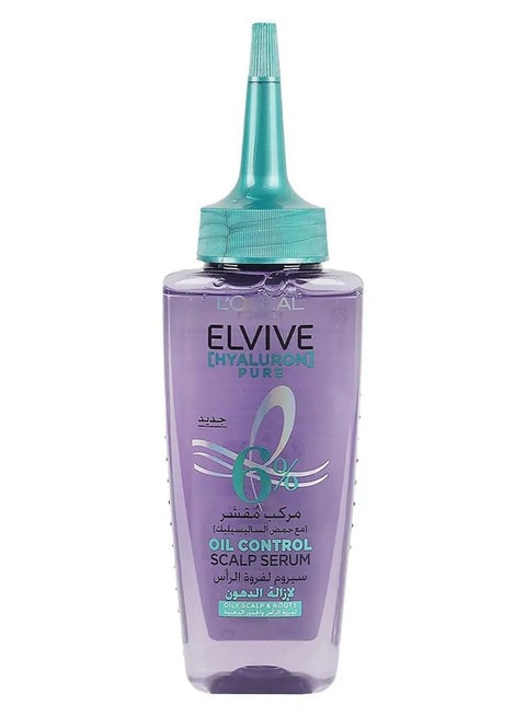 Elvive Hyaluron Pure Serum لفروة الرأس الدهنية والجذور مع حمض الساليسيليك - 102 مل